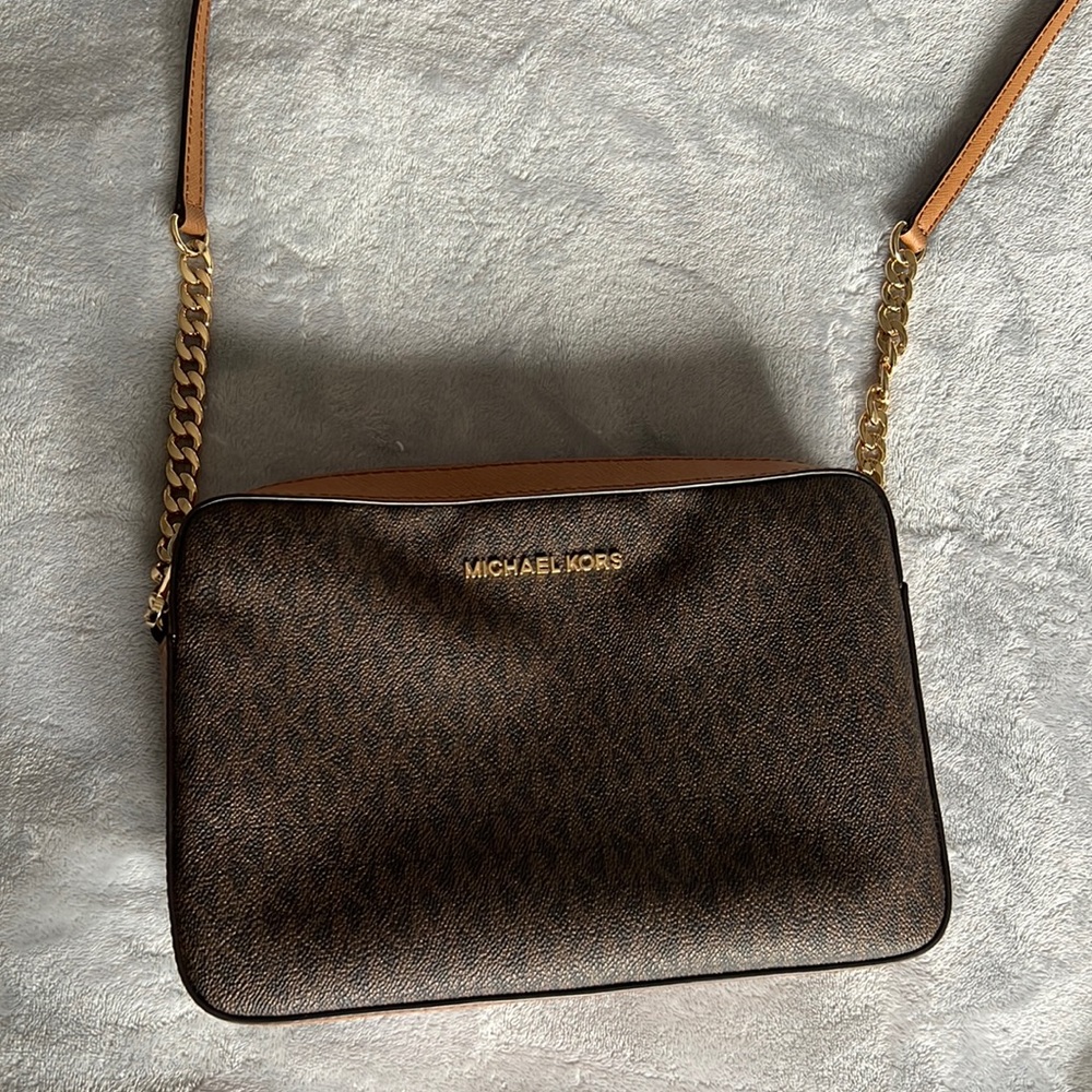 Michael Kors Brown/Tan larger crossbody